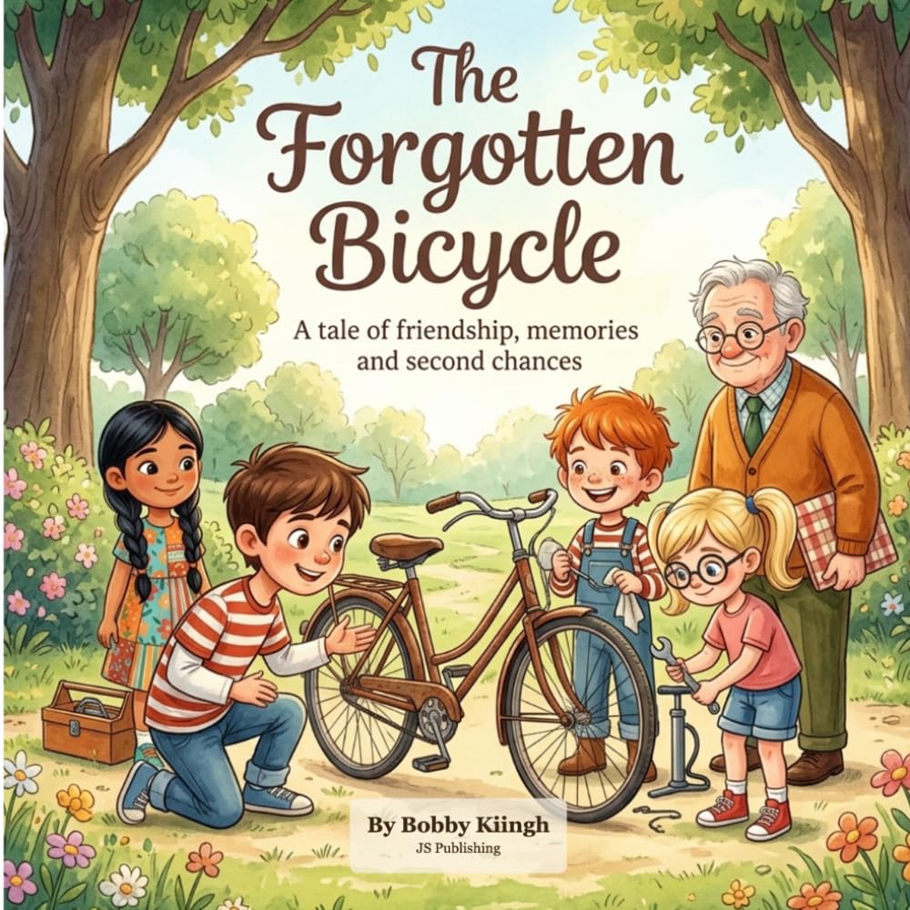 The Forgotten Bicycle — book cover by Bobby Kiingh