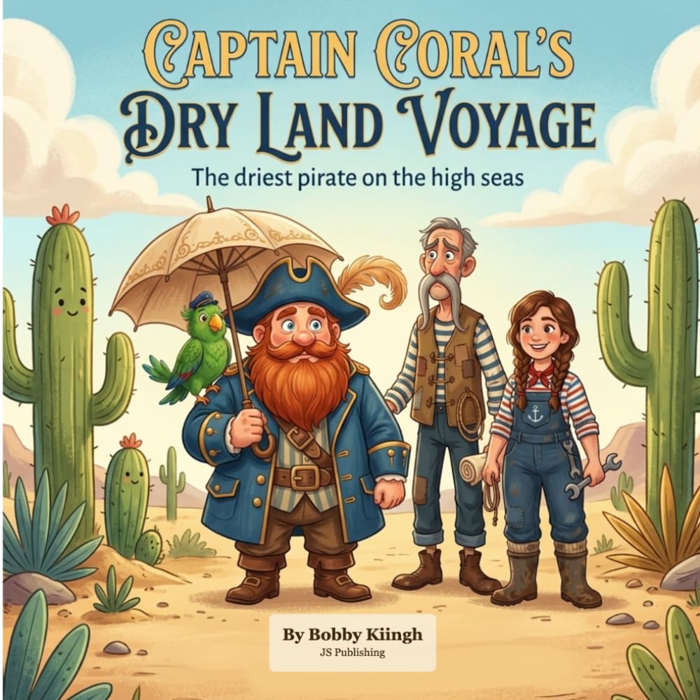 Captain Corals Dry Land Voyage — book cover by Bobby Kiingh