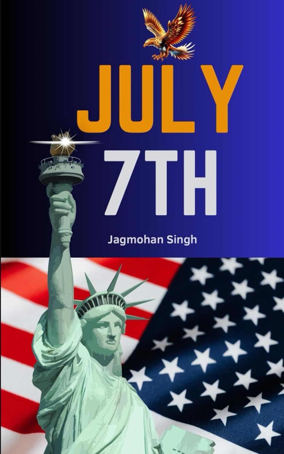July Seventh — book cover by Jagmohan Singh