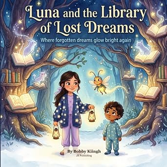 Luna and the Library of Lost Dreams — book cover by Bobby Kiingh