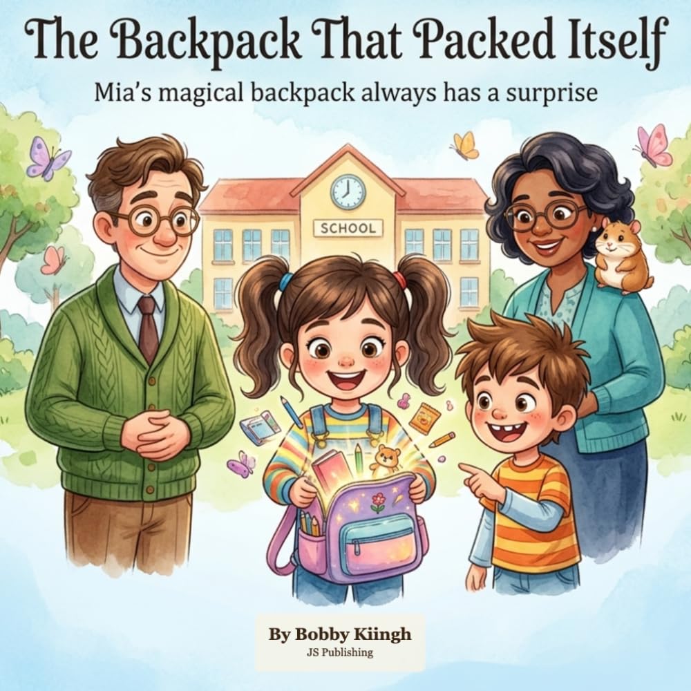 The Backpack That Packed Itself — book cover by Bobby Kiingh