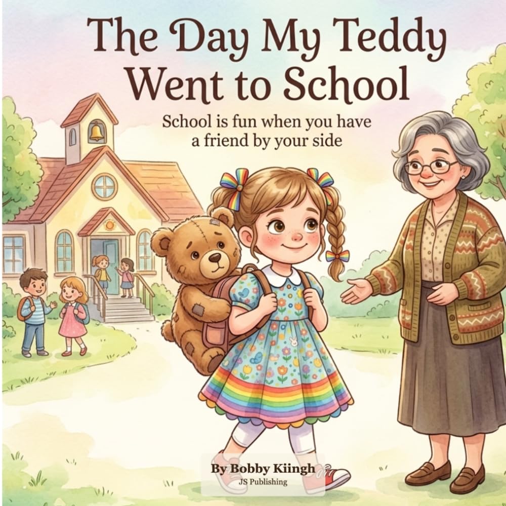 The Day My Teddy Went to School — book cover by Bobby Kiingh
