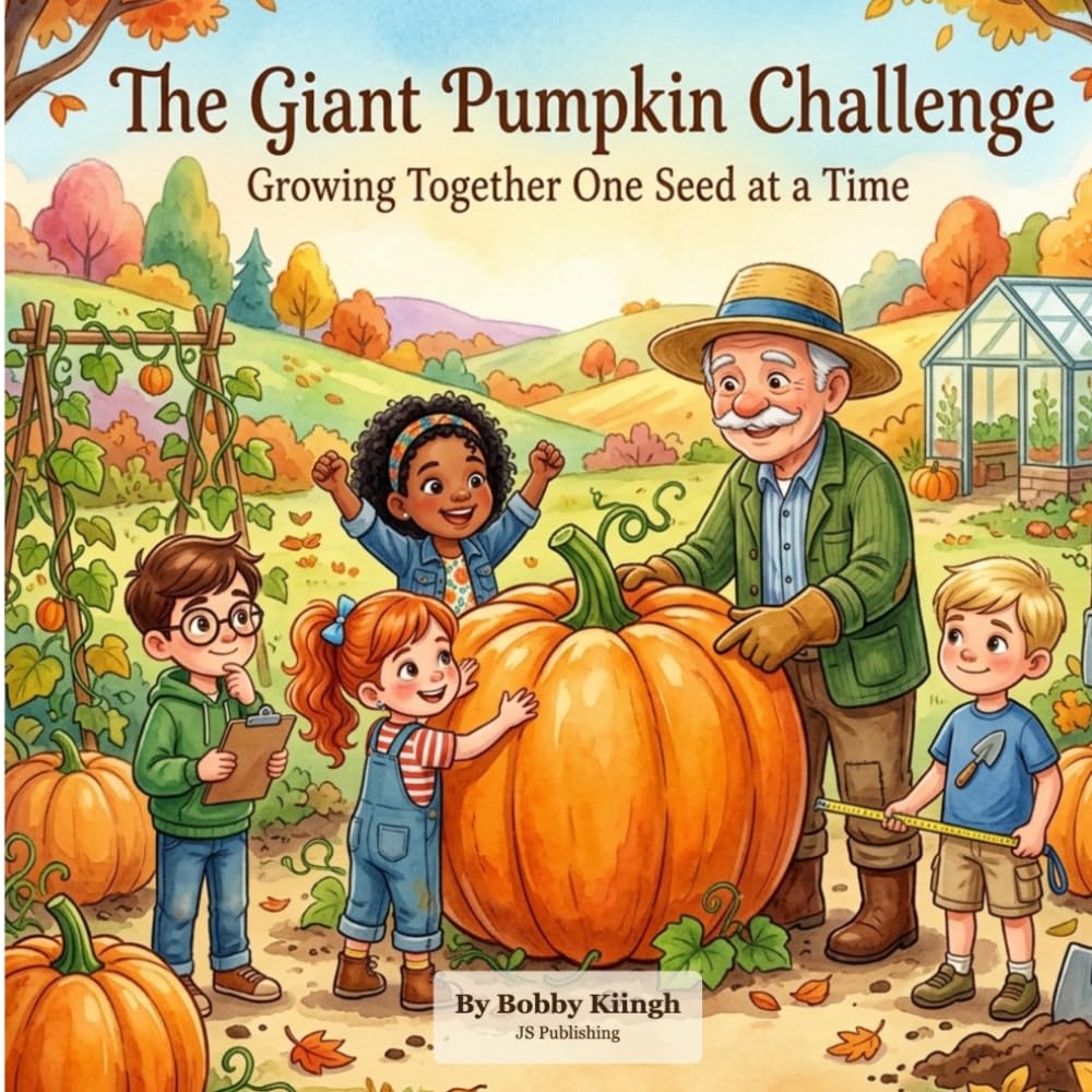 The Giant Pumpkin Challenge — book cover by Bobby Kiingh