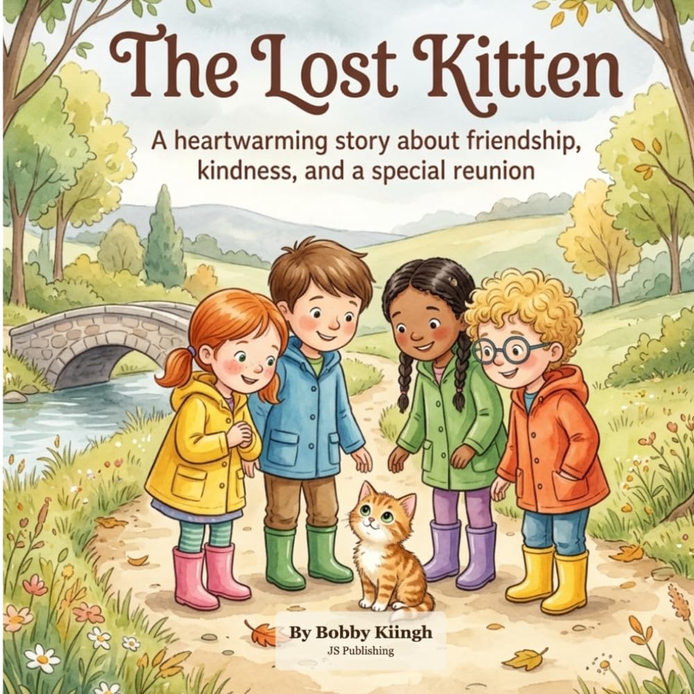 The Lost Kitten — book cover by Bobby Kiingh